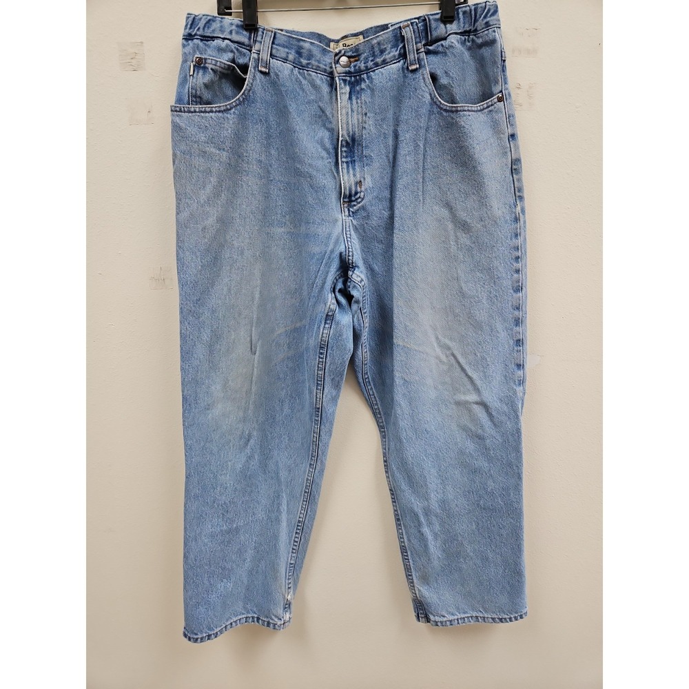 LL Bean Comfort Waist Jeans 38x30 Actual 38×28 Men's Straight Leg Medium Wash